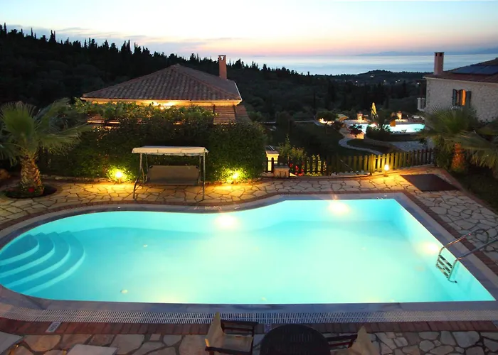 Sea Horizon Private Luxury Lefkada Sea View Private Pool Station touristique *