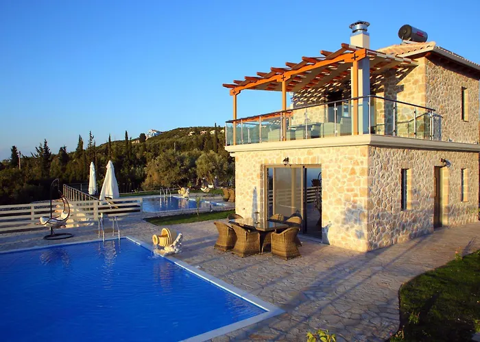 Sea Horizon Private Luxury Lefkada Sea View Private Pool Cukaládesz