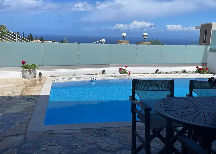 Sea Horizon Private Luxury Lefkada Sea View Private Pool Üdülőközpont *