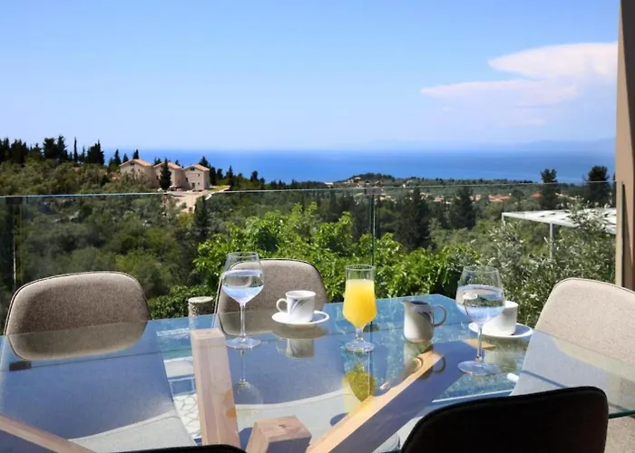 Üdülőközpont Sea Horizon Private Luxury Lefkada Sea View Private Pool *