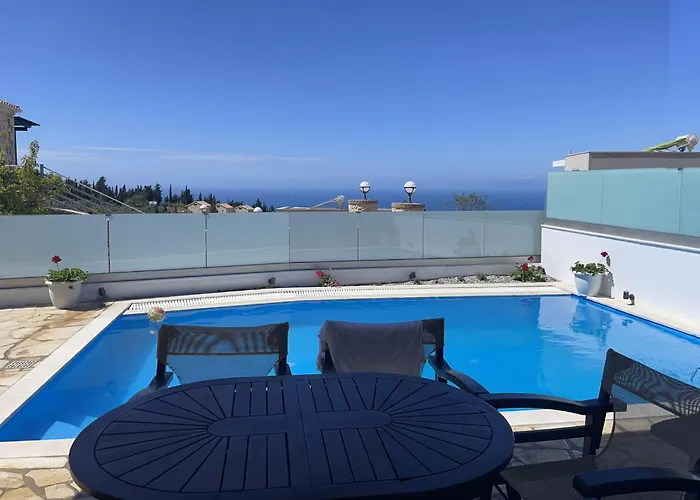 Sea Horizon Private Luxury Lefkada Sea View Private Pool Üdülőközpont *